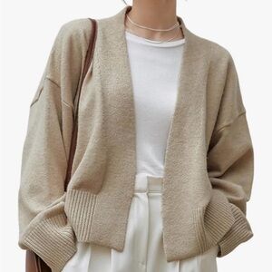 Women’s Knit Open Cardigan, size Large